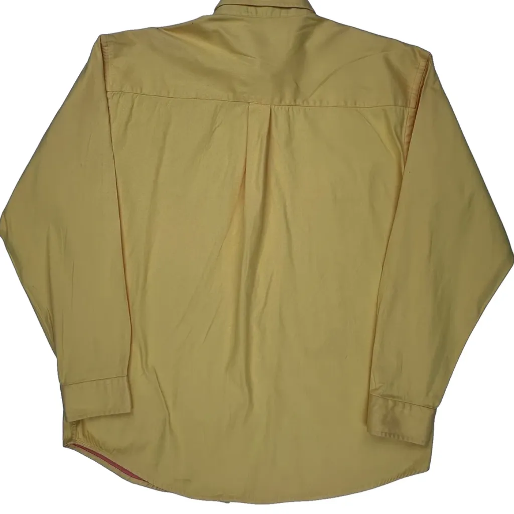 Cowboy Cut Collection Wrangler Shirt - Large Yellow Cotton - Image 7