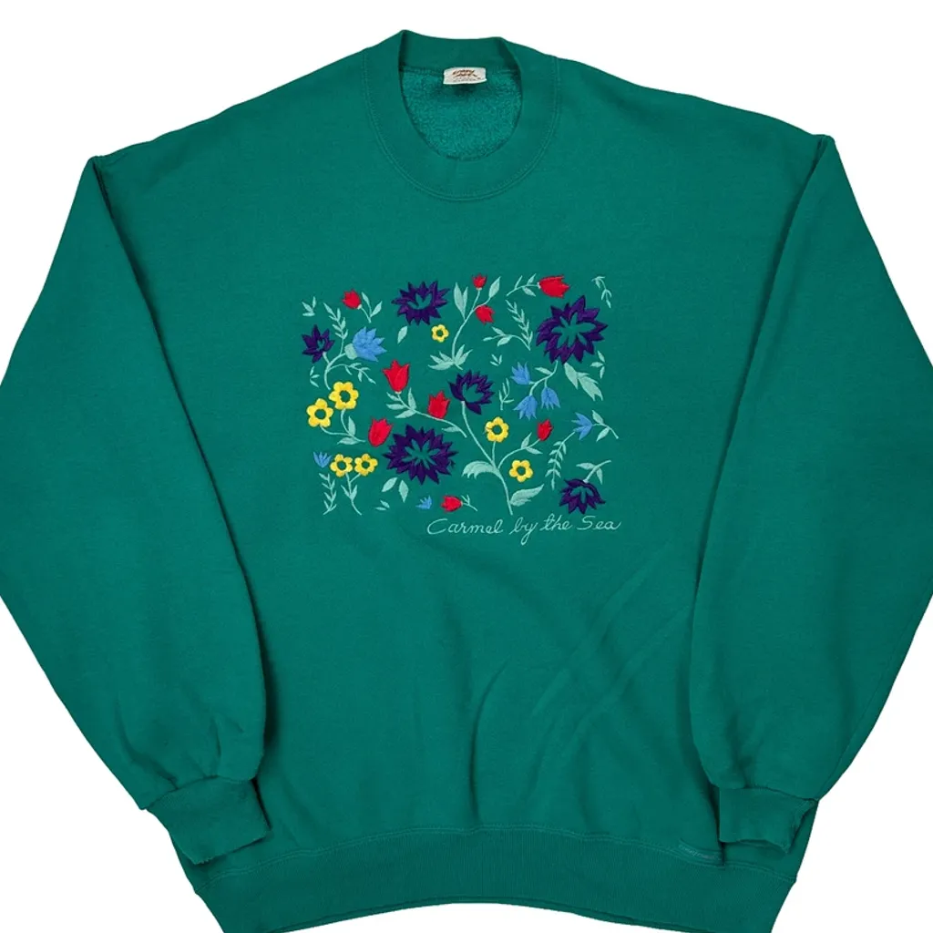 Crazy Shirts Sweatshirt - XL Green Cotton Blend - Image 5