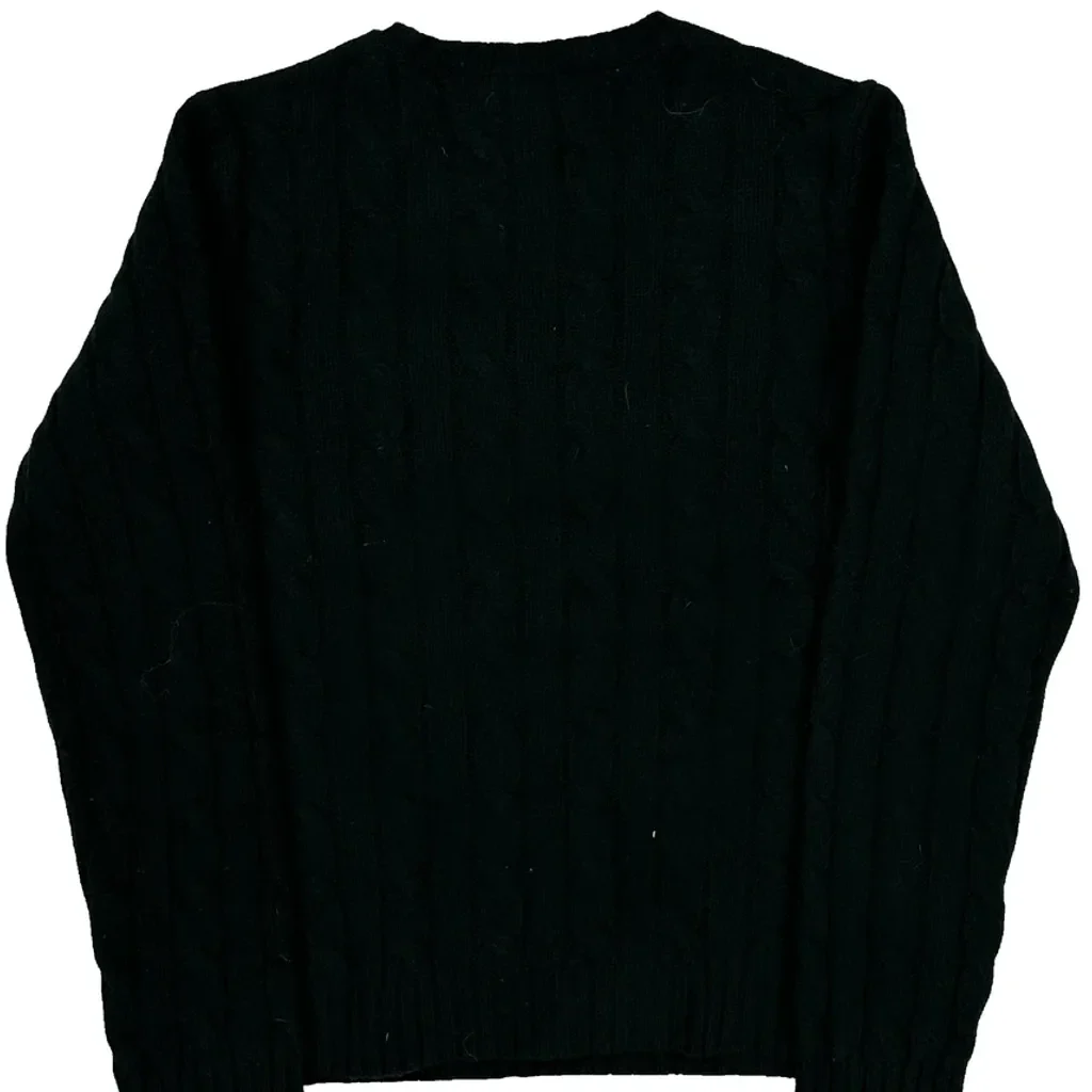 Crest Ralph Lauren Petite Sweater - Small Black Wool - Image 7