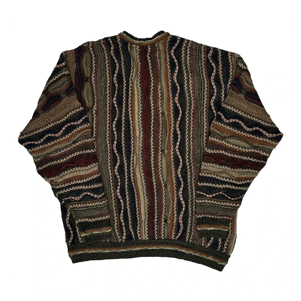 Croft & Barrow Coogi Style 3D Knit Jumper - XL Multicoloured Cotton Blend - Image 2