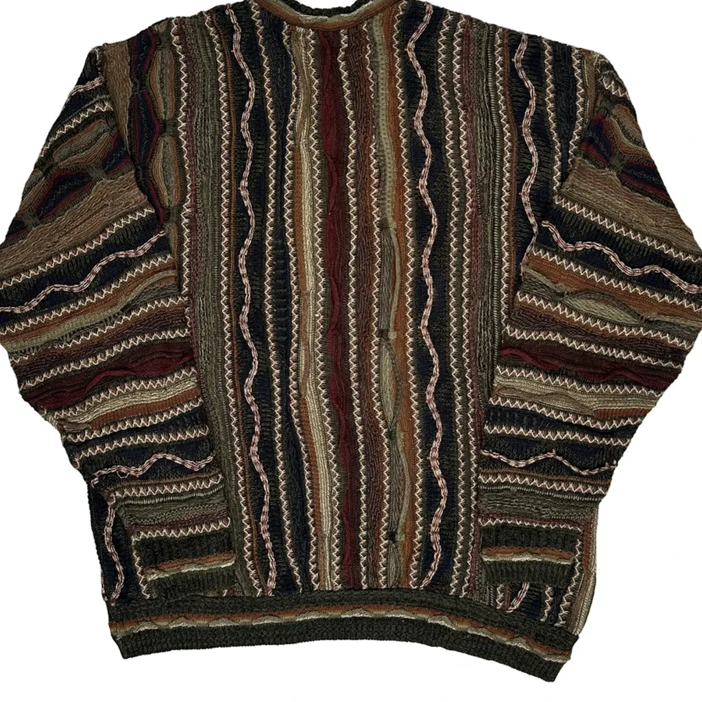 Croft & Barrow Coogi Style 3D Knit Jumper - XL Multicoloured Cotton Blend - Image 6