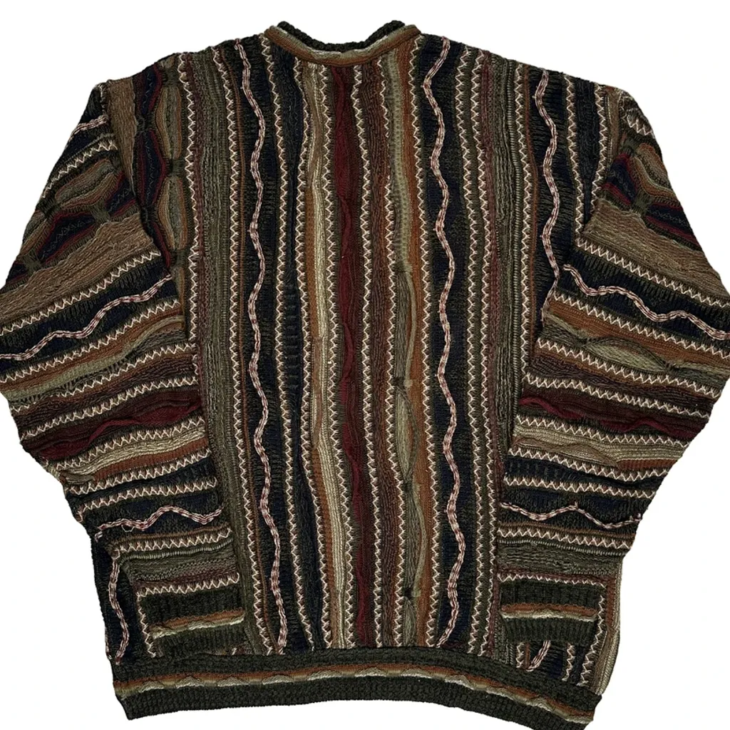 Croft & Barrow Coogi Style 3D Knit Jumper - XL Multicoloured Cotton Blend - Image 7