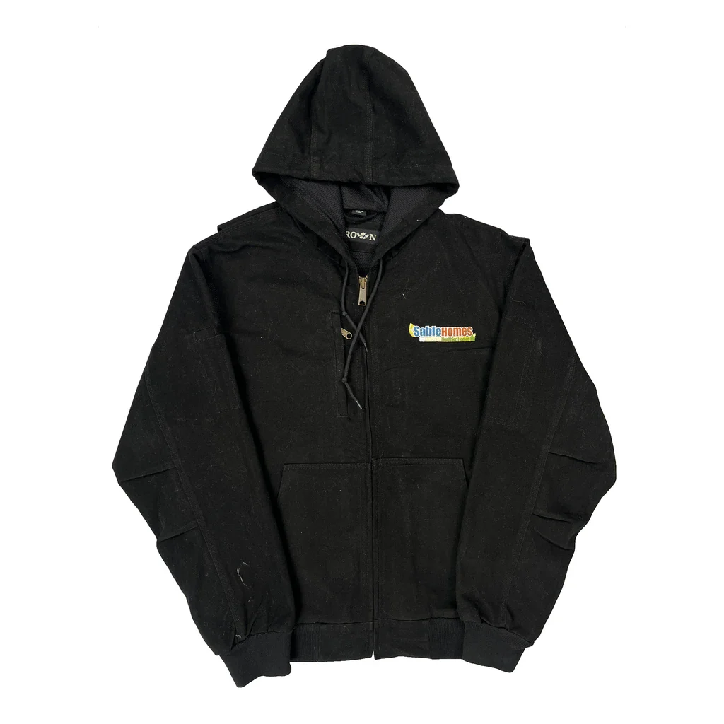 Crown Workwear Jacket - Medium Black Cotton