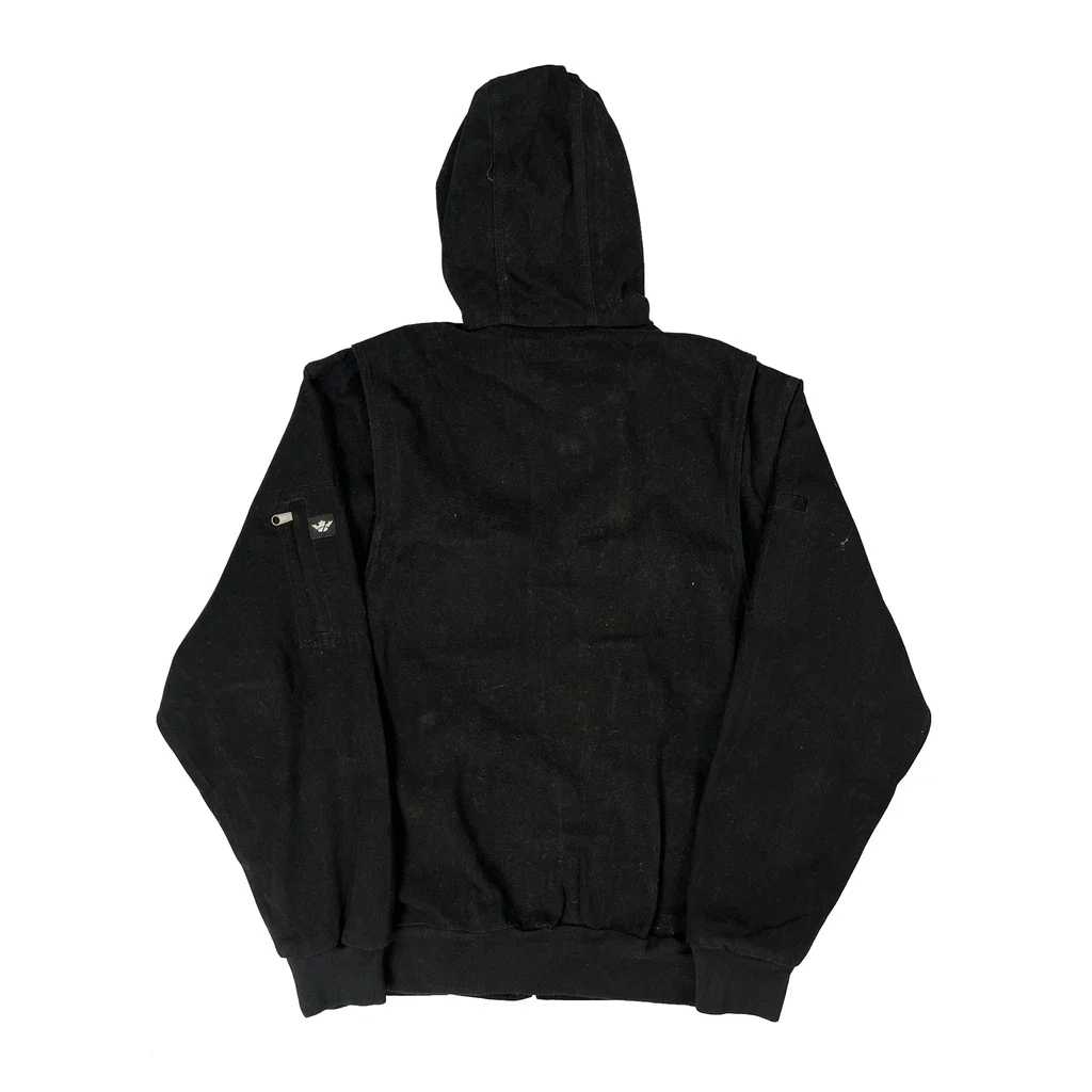 Crown Workwear Jacket - Medium Black Cotton - Image 2