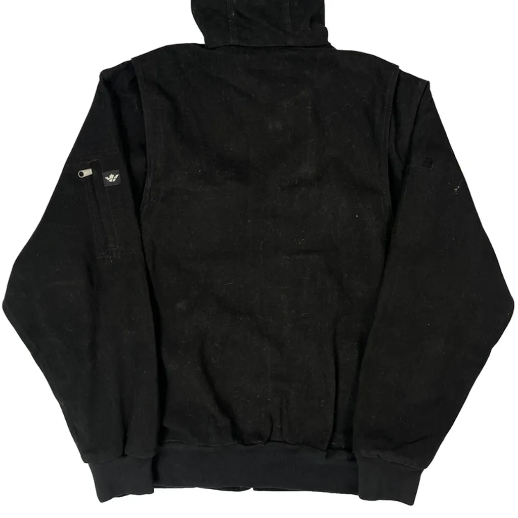 Crown Workwear Jacket - Medium Black Cotton - Image 6