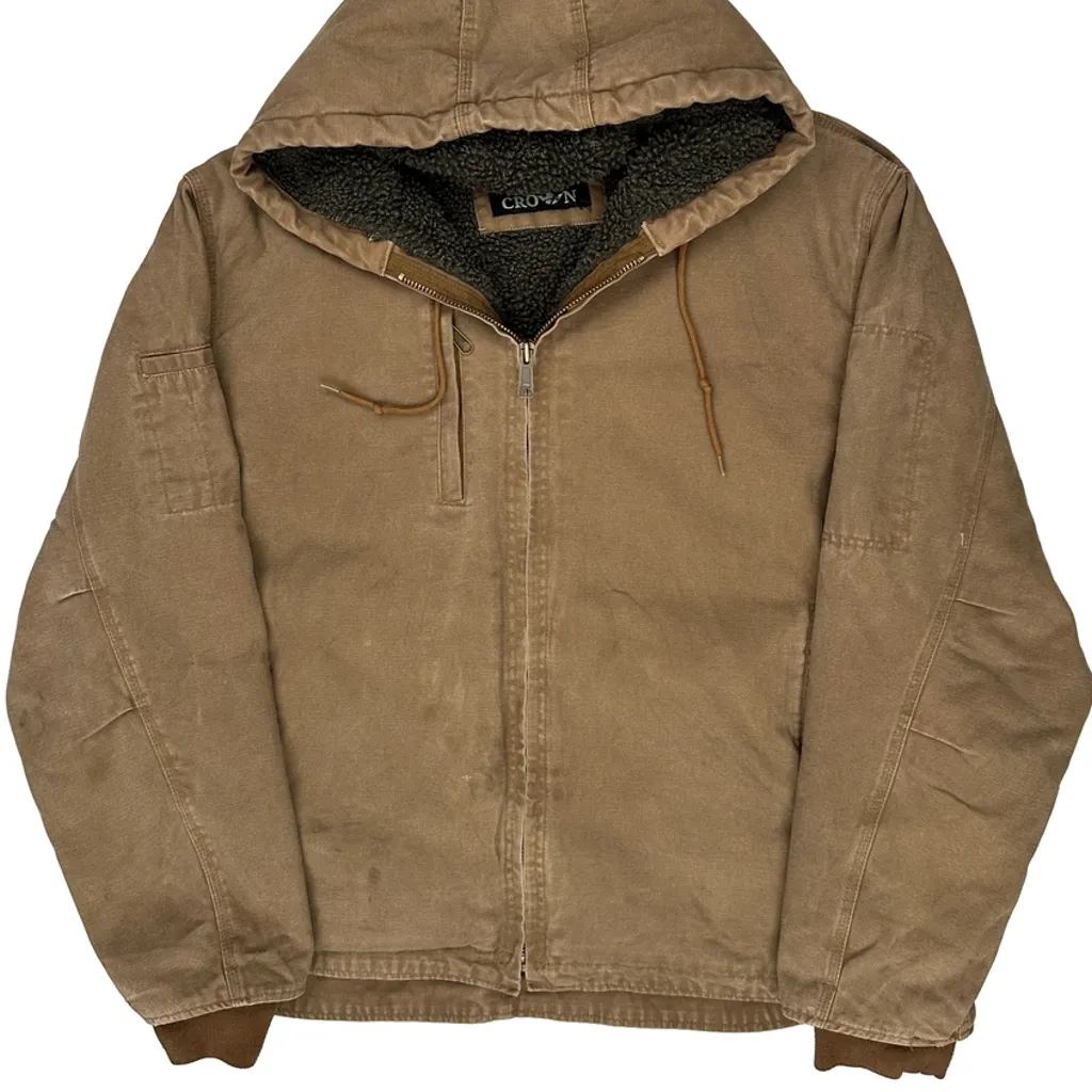Crown Jacket - XL Brown Cotton - Image 4