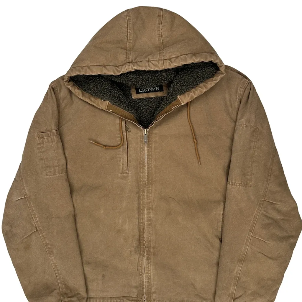 Crown Jacket - XL Brown Cotton - Image 5