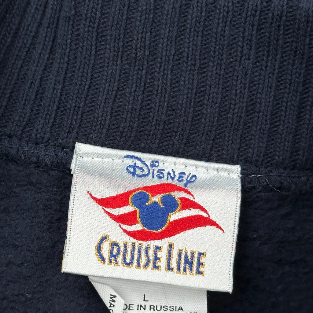 Cruise Line Disney Graphic Long Sleeve T-Shirt - Large Navy Cotton - Image 3