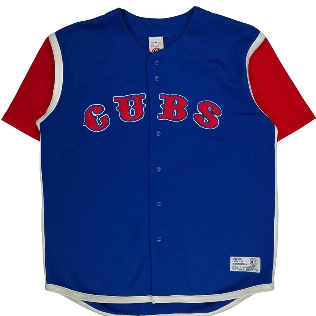 Cubs True Fan Mlb Jersey - Large Blue Polyester - Image 5