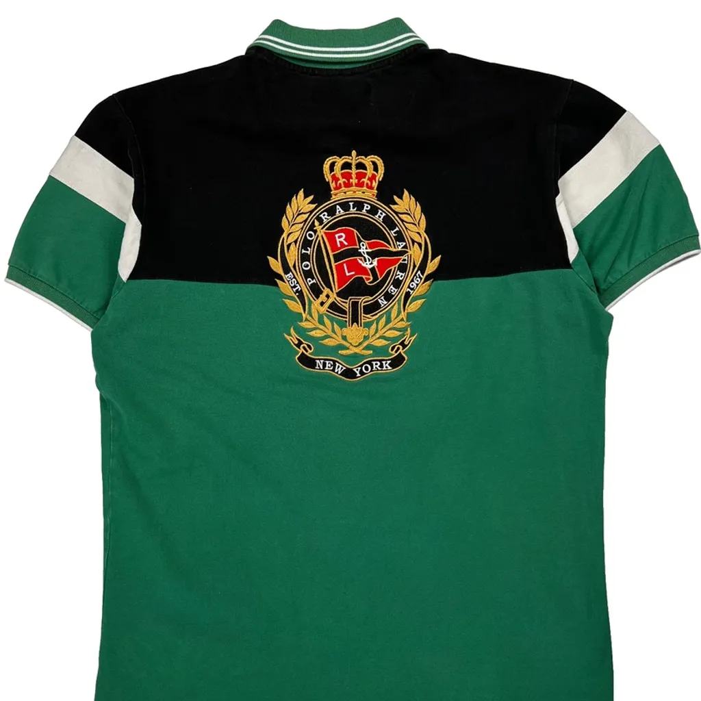 Custom Fit Ralph Lauren Polo Shirt - No Size Green Cotton - Image 7