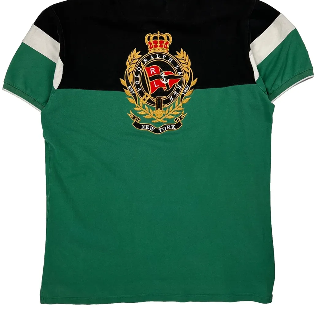 Custom Fit Ralph Lauren Polo Shirt - No Size Green Cotton - Image 8