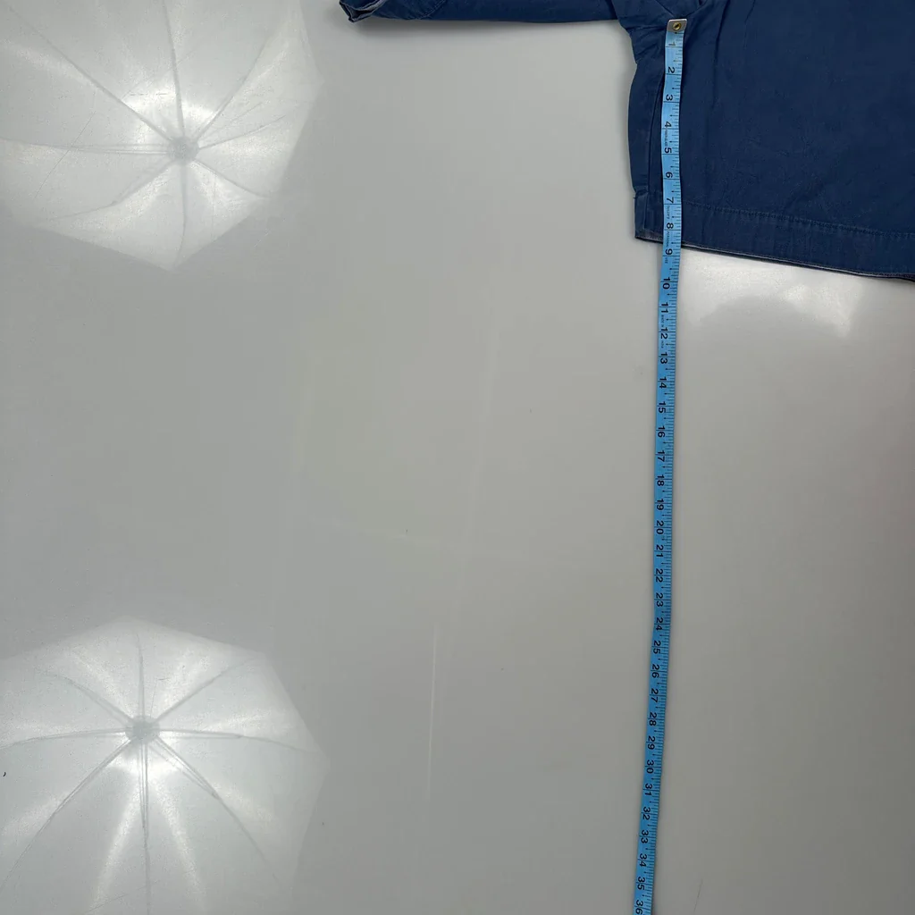 Custom Fit Tommy Hilfiger Chino Shorts - 36W 8L Blue Cotton - Image 5