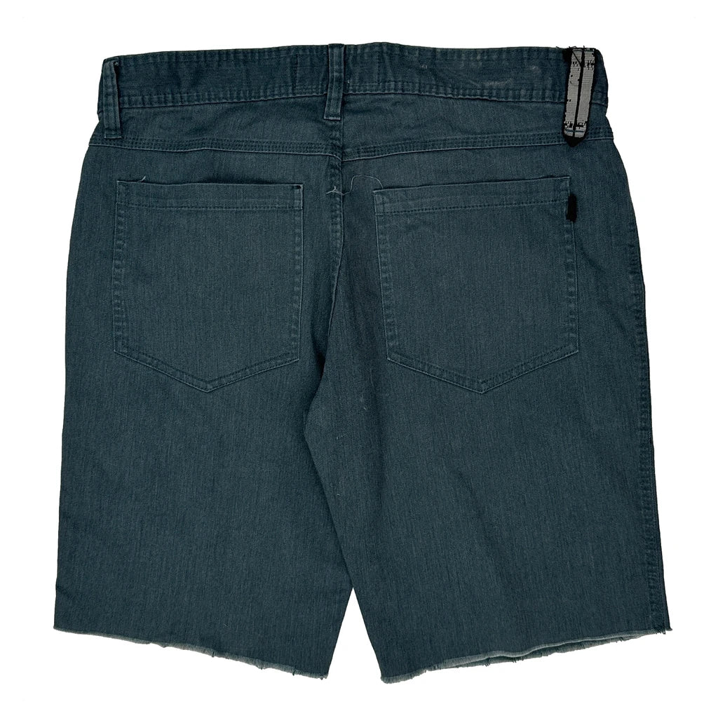 Cut Off Oakley Slim Fit Denim Shorts - 33W 10L Blue Cotton