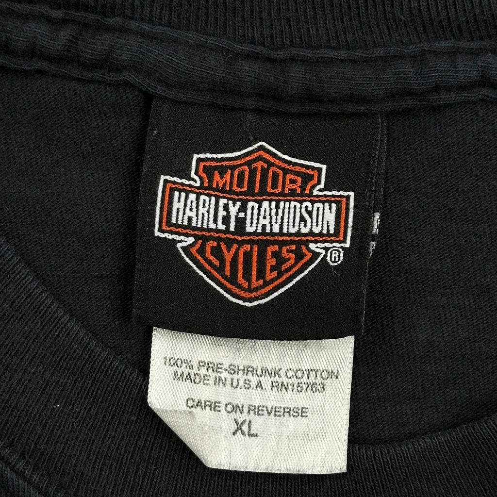 Cycle City Ltd Harley Davidson Graphic T-Shirt - XL Black Cotton - Image 3