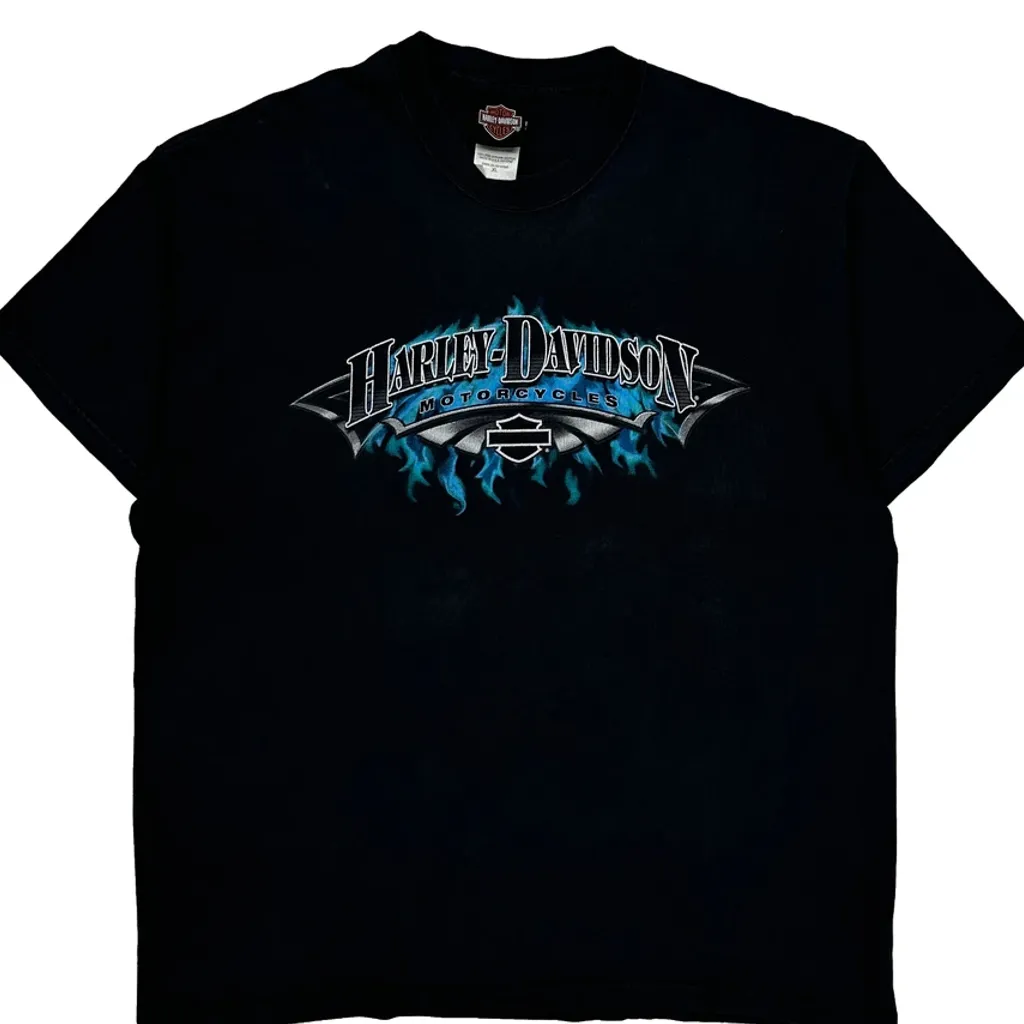 Cycle City Ltd Harley Davidson Graphic T-Shirt - XL Black Cotton - Image 4