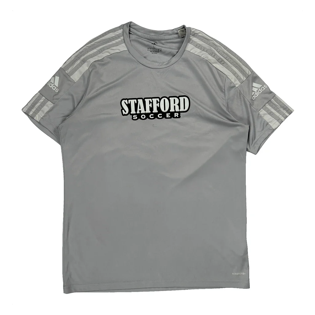 D.C. United Adidas Football Shirt - Large Grey Polyester