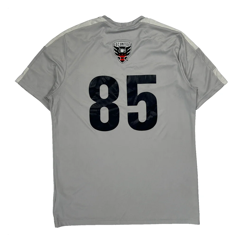 D.C. United Adidas Football Shirt - Large Grey Polyester - Image 2