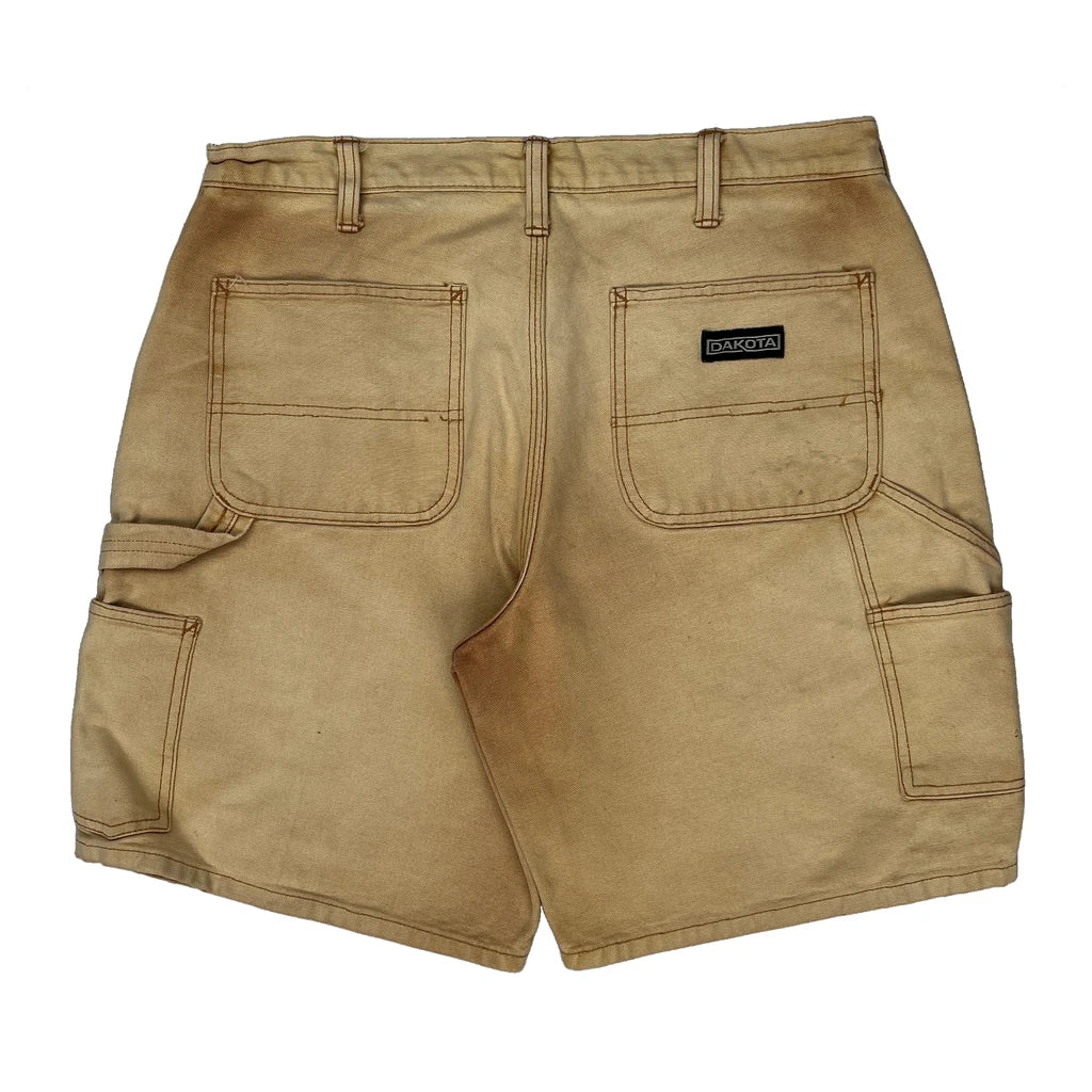 Dakota Grizzly Carpenter Shorts - 32W 10L Beige Cotton