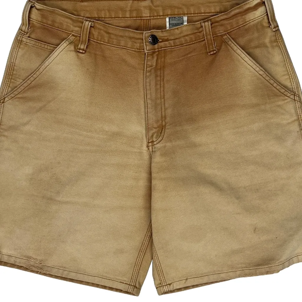 Dakota Grizzly Carpenter Shorts - 32W 10L Beige Cotton - Image 10