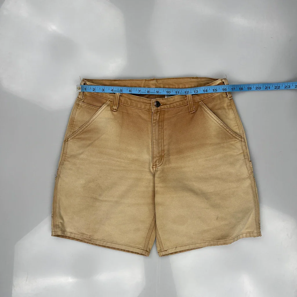 Dakota Grizzly Carpenter Shorts - 32W 10L Beige Cotton - Image 3