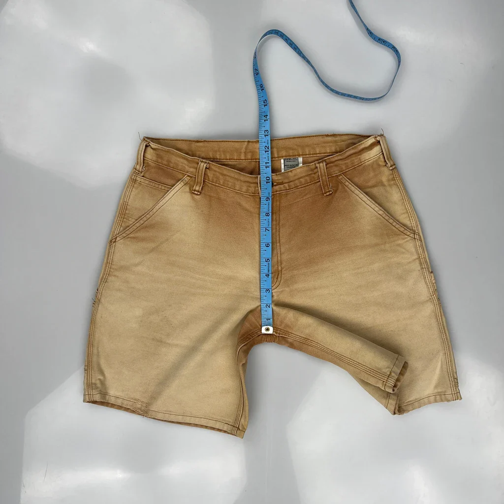 Dakota Grizzly Carpenter Shorts - 32W 10L Beige Cotton - Image 4