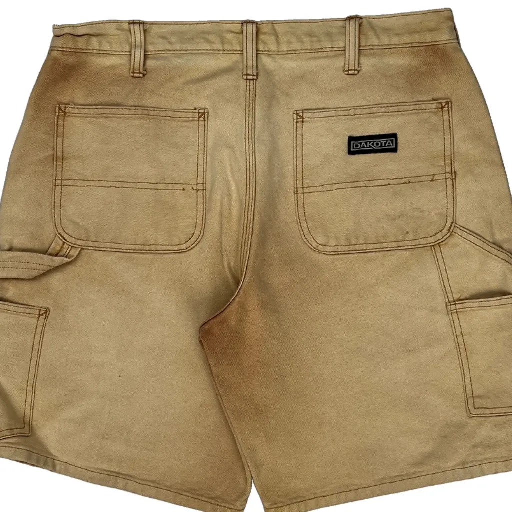 Dakota Grizzly Carpenter Shorts - 32W 10L Beige Cotton - Image 7