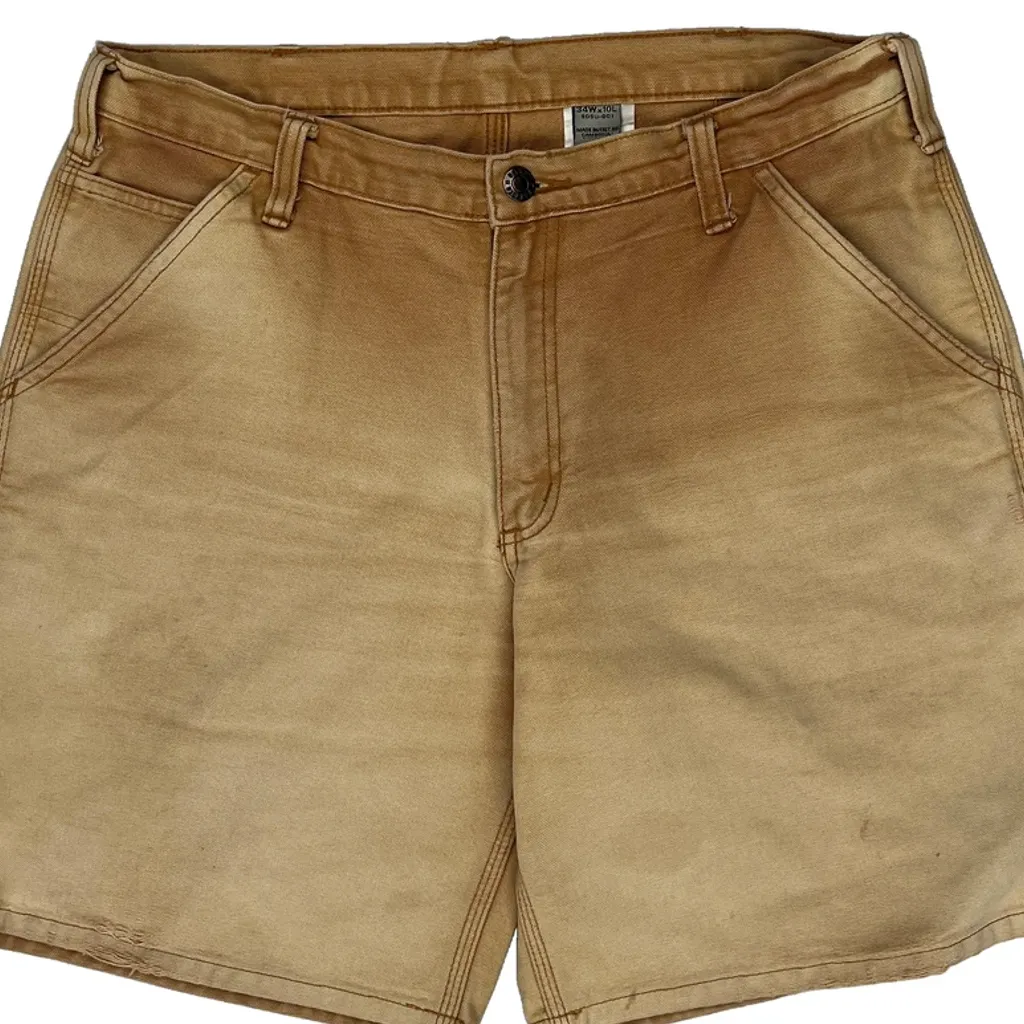 Dakota Grizzly Carpenter Shorts - 32W 10L Beige Cotton - Image 9