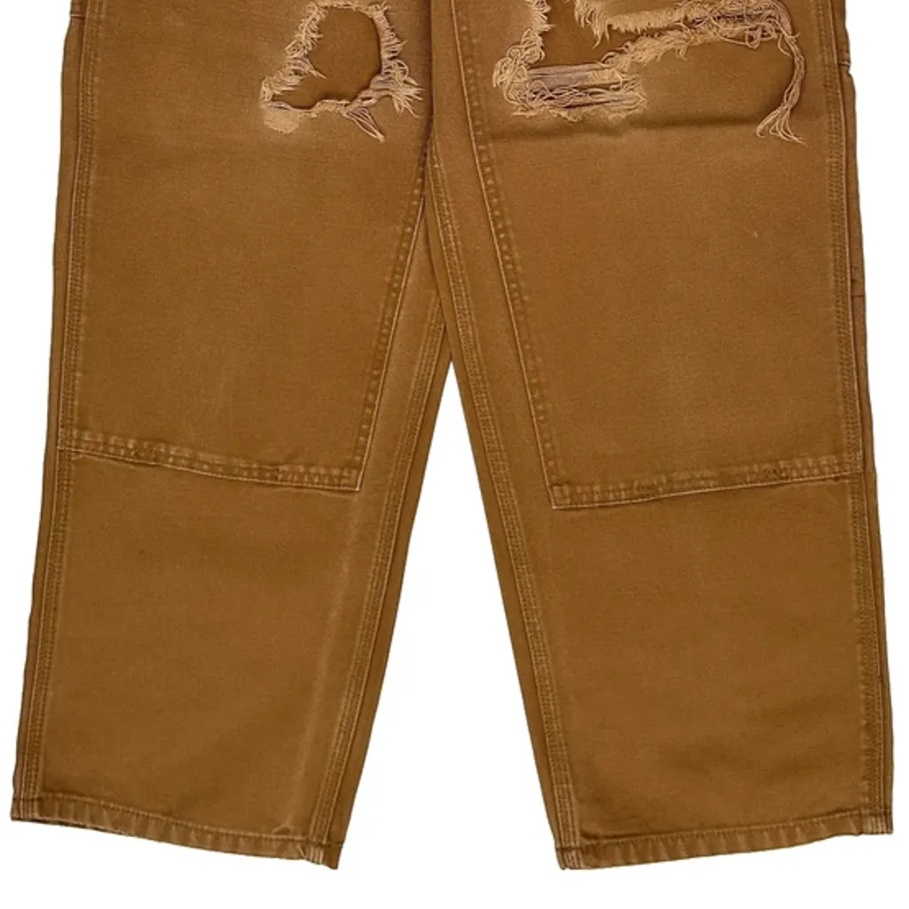 Dakota Grizzly Double Knee Carpenter Trousers - 30W 29L Brown Cotton - Image 10