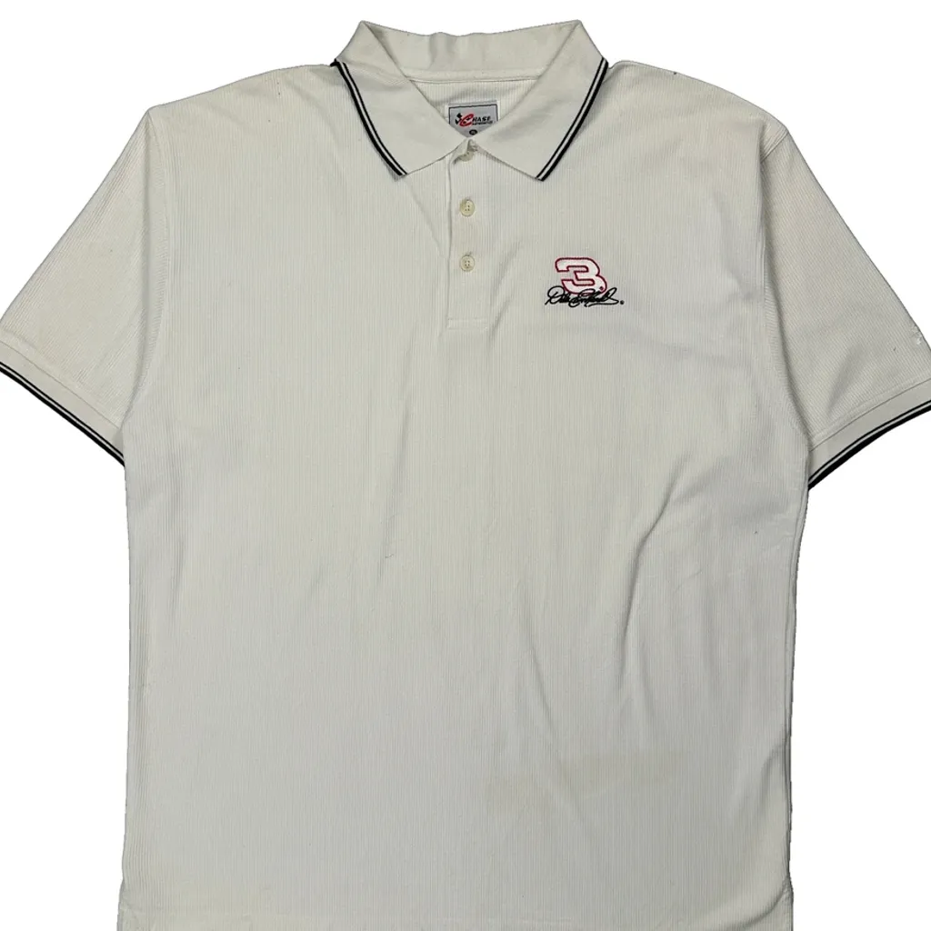 Dale Earnhardt Chase Authentics Nascar Polo Shirt - XL White Cotton Blend - Image 4