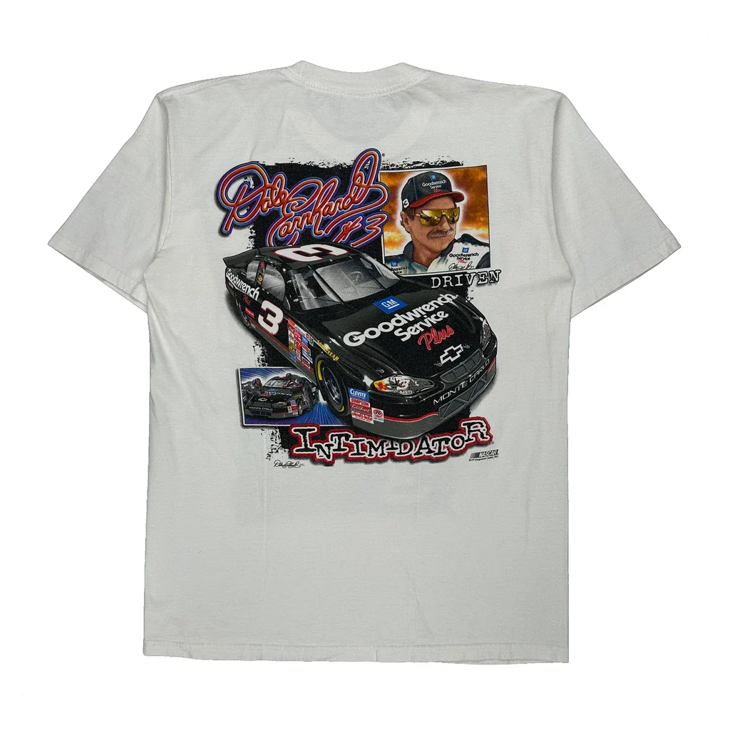 Dale Earnhardt Chase Authentics Nascar T-Shirt - Medium White Cotton - Image 2