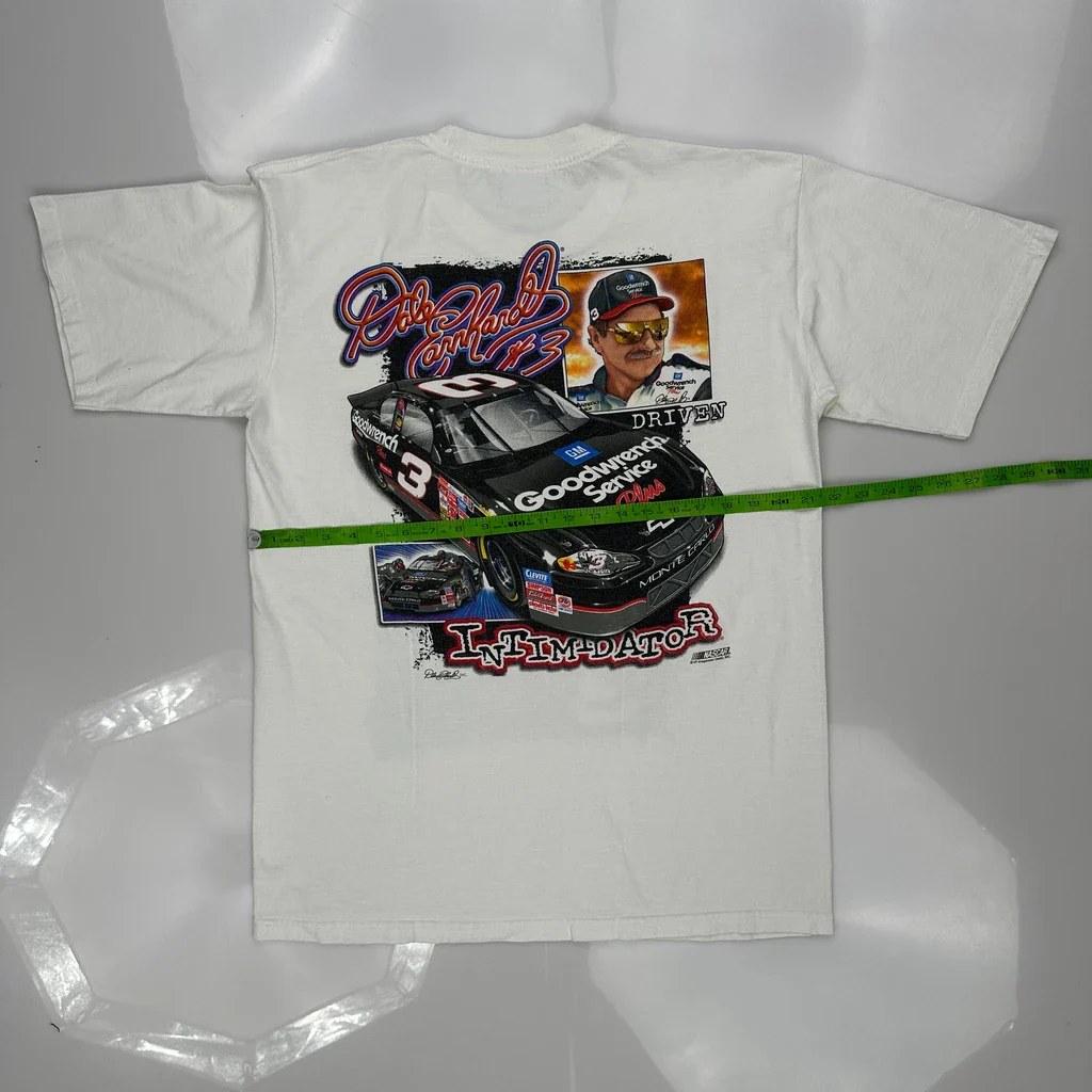 Dale Earnhardt Chase Authentics Nascar T-Shirt - Medium White Cotton - Image 3