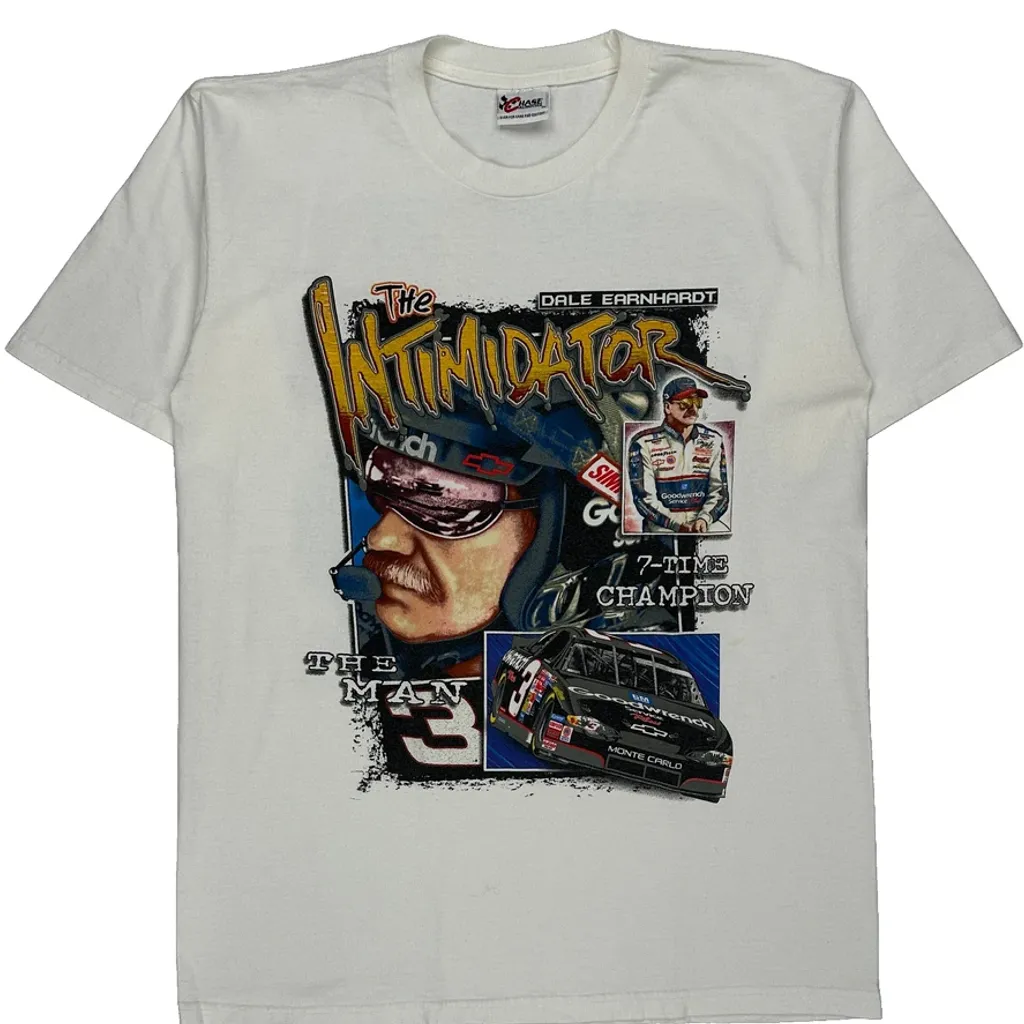 Dale Earnhardt Chase Authentics Nascar T-Shirt - Medium White Cotton - Image 5