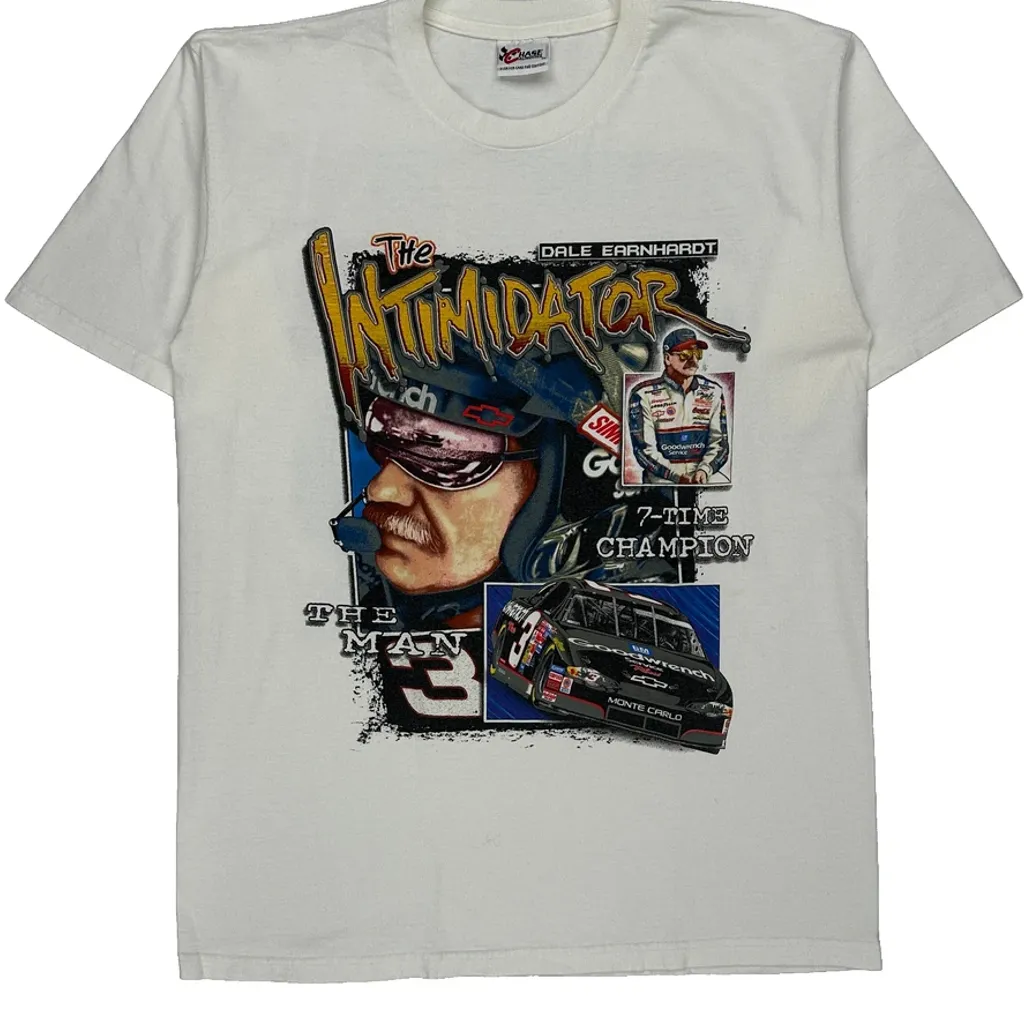 Dale Earnhardt Chase Authentics Nascar T-Shirt - Medium White Cotton - Image 6