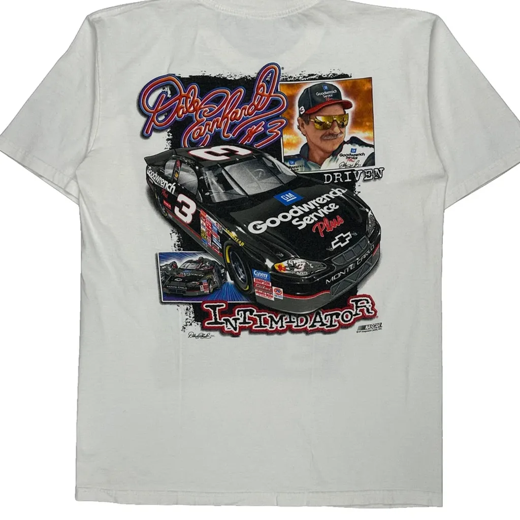 Dale Earnhardt Chase Authentics Nascar T-Shirt - Medium White Cotton - Image 8