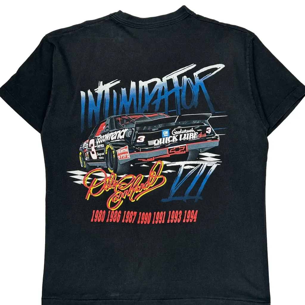 Dale Earnhardt Fruit Of The Loom Nascar T-Shirt - XL Black Cotton - Image 7