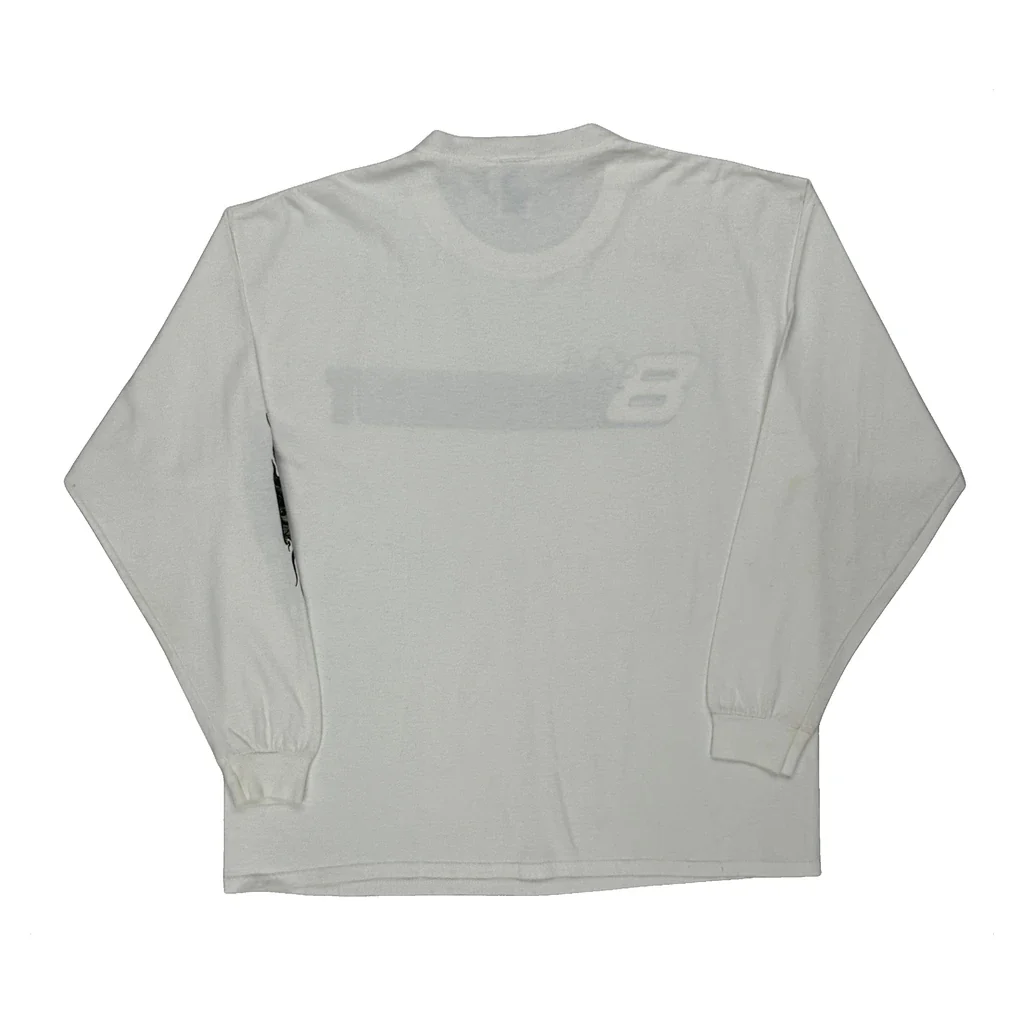 Dale Earnhardt Jr. Chase Authentics Nascar Long Sleeve T-Shirt - XL White Cotton - Image 2