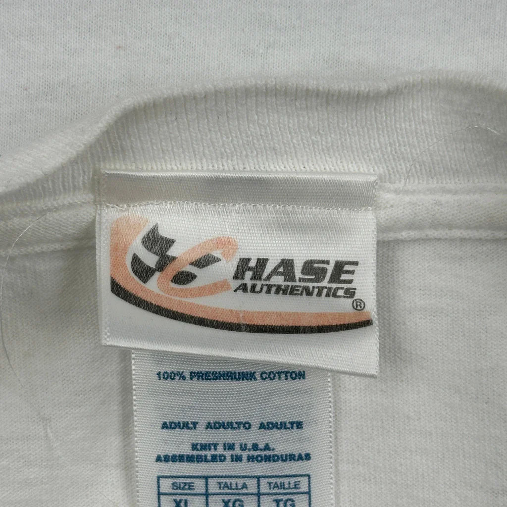 Dale Earnhardt Jr. Chase Authentics Nascar Long Sleeve T-Shirt - XL White Cotton - Image 3