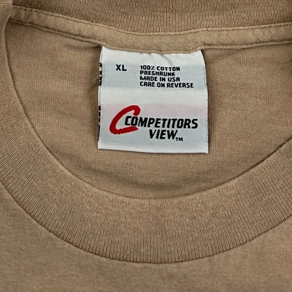 Dale Earnhardt Jr. Competitors View Graphic T-Shirt - XL Beige Cotton - Image 3