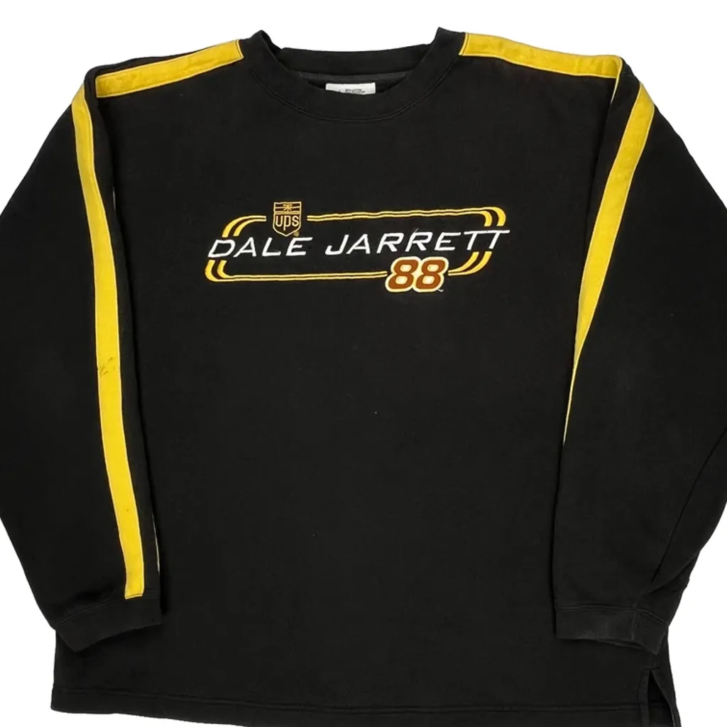 Dale Jarrett Chase Authentics Nascar Long Sleeve T-Shirt - Large Black Cotton Blend - Image 4