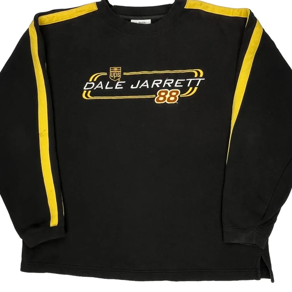 Dale Jarrett Chase Authentics Nascar Long Sleeve T-Shirt - Large Black Cotton Blend - Image 5
