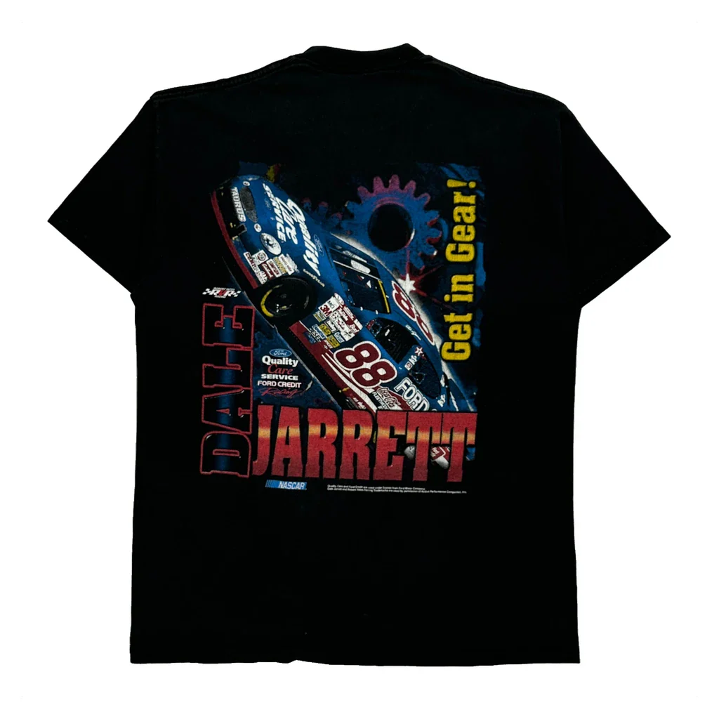 Dale Jarrett Competitors View Nascar T-Shirt - Large Black Cotton - Image 2