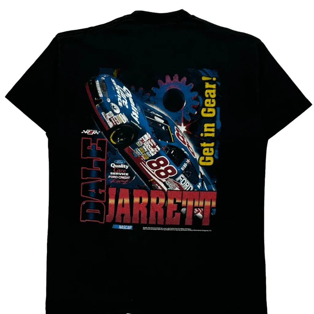 Dale Jarrett Competitors View Nascar T-Shirt - Large Black Cotton - Image 7