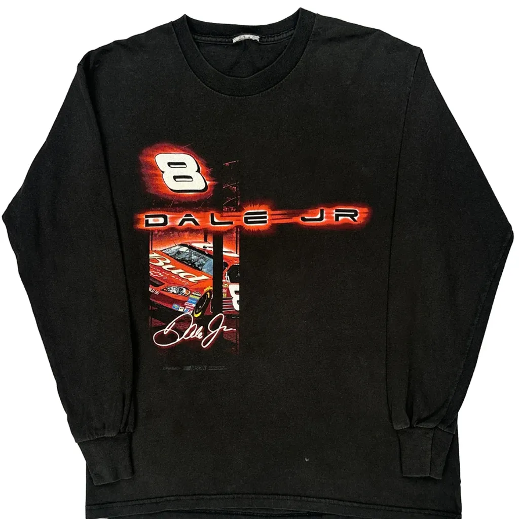 Dale Jr. Chase Authentics Nascar Long Sleeve T-Shirt - Medium Black Cotton - Image 4