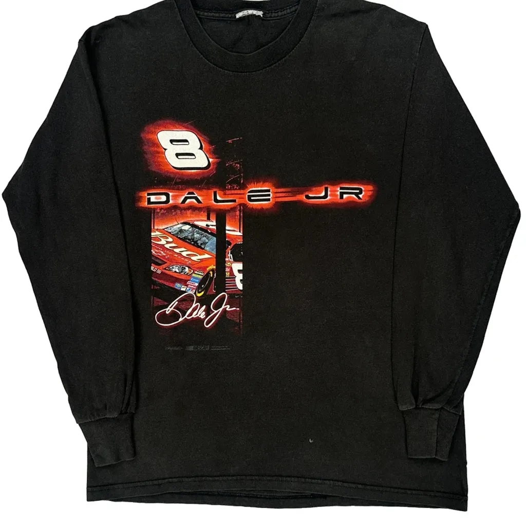 Dale Jr. Chase Authentics Nascar Long Sleeve T-Shirt - Medium Black Cotton - Image 5