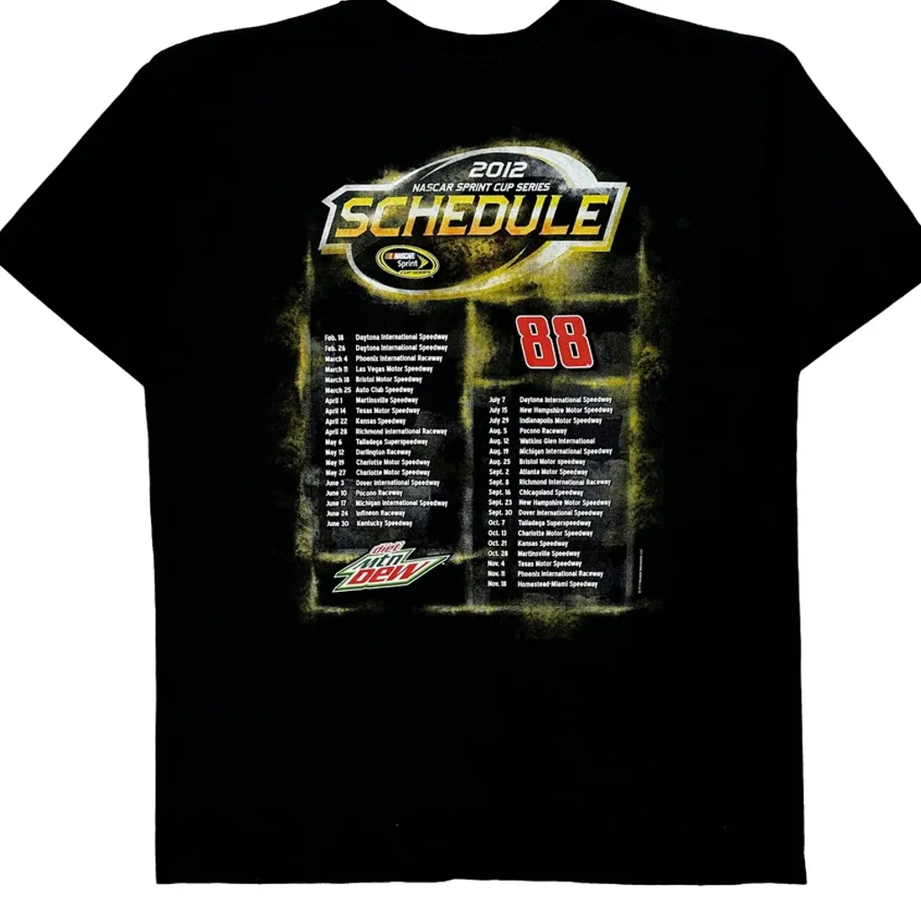 Dale Jr Chase Authentics Nascar T-Shirt - Large Black Cotton - Image 7