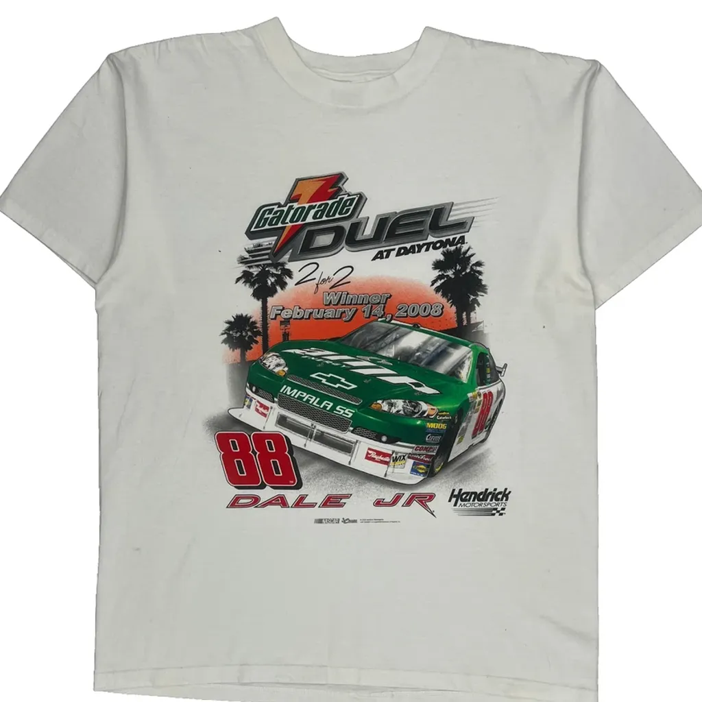 Dale Jr Chase Authentics Nascar T-Shirt - Large White Cotton - Image 5