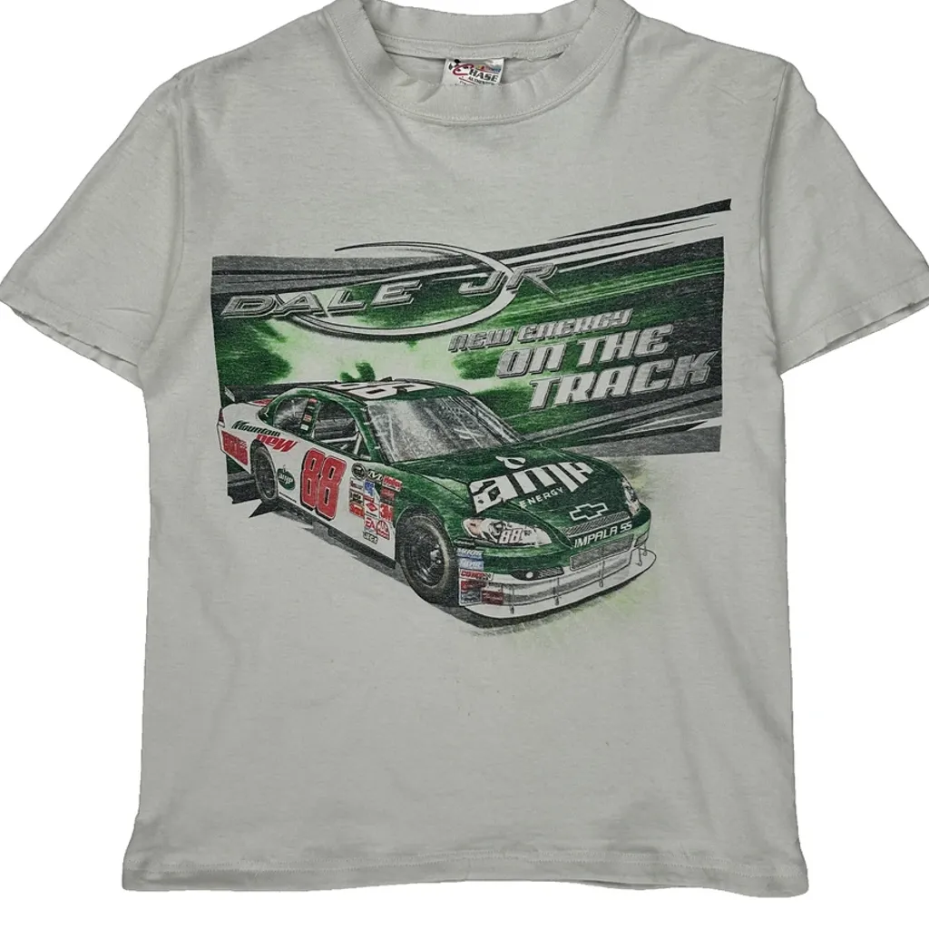 Dale Jr. Chase Authentics Nascar T-Shirt - Small White Cotton - Image 4