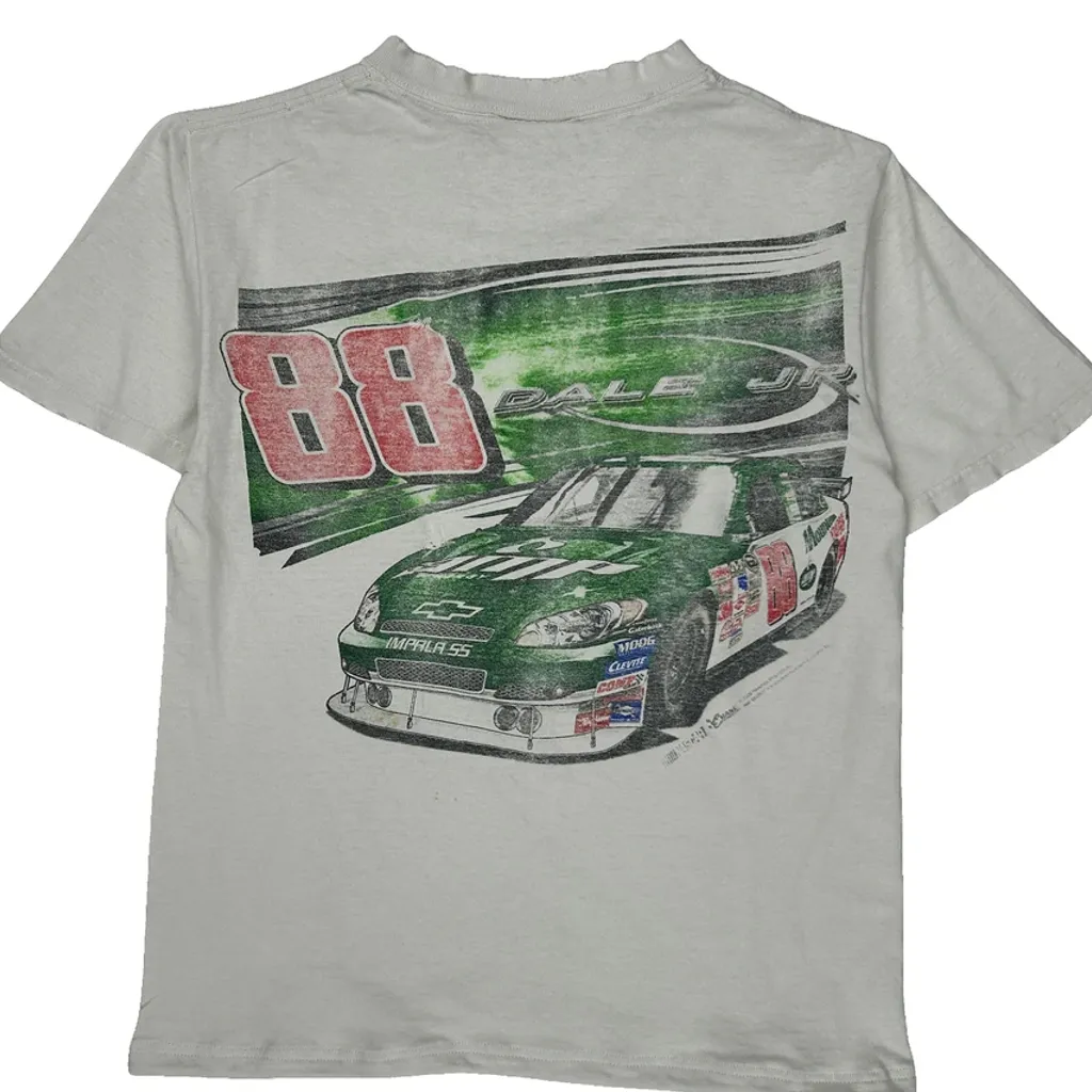 Dale Jr. Chase Authentics Nascar T-Shirt - Small White Cotton - Image 7