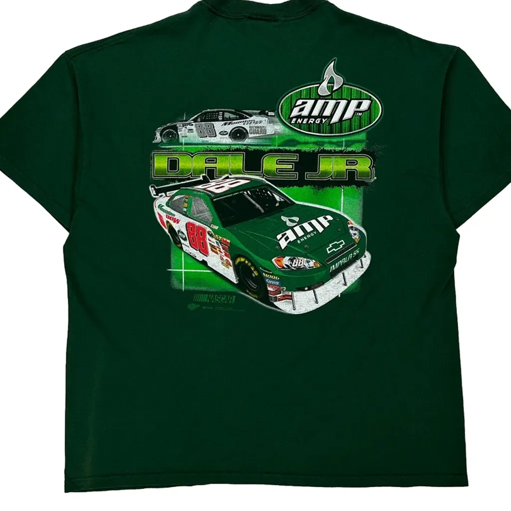 Dale Jr Nascar T-Shirt - Large Green Cotton - Image 7