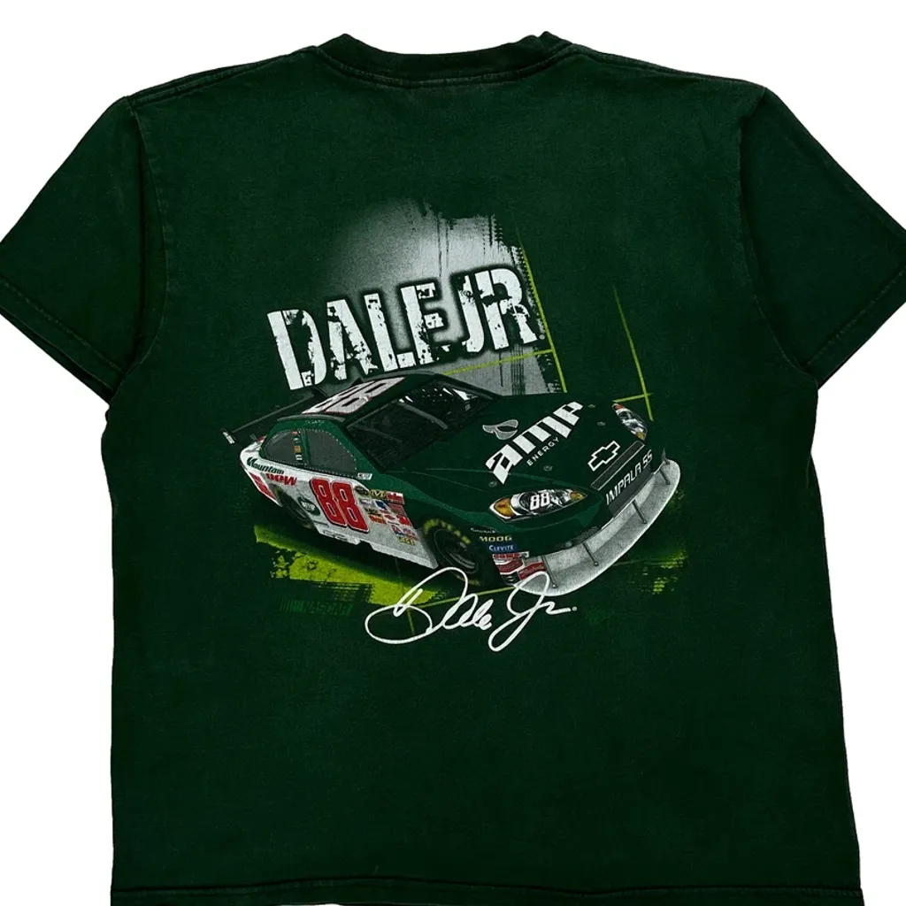 Dale Jr. Winners Circle Nascar T-Shirt - Medium Green Cotton - Image 8